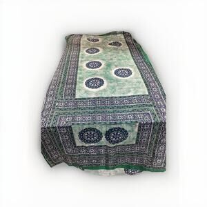 Vintage Silk Mandala Dupatta/Odhani Shawl - 200x45” - Pattern #10040